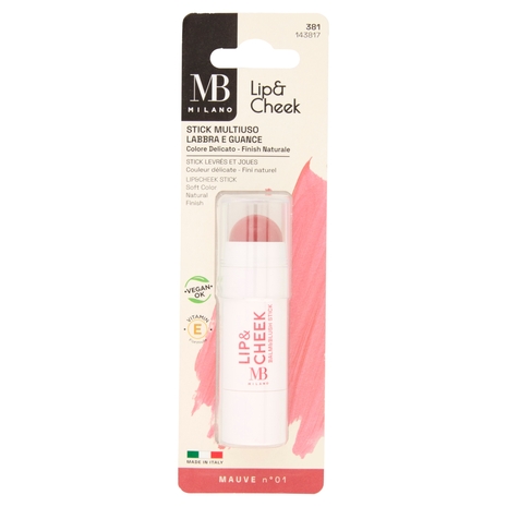 MB Milano Lip&Cheek Stick Multiuso Labbra e Guance Mauve n° 01 6 g